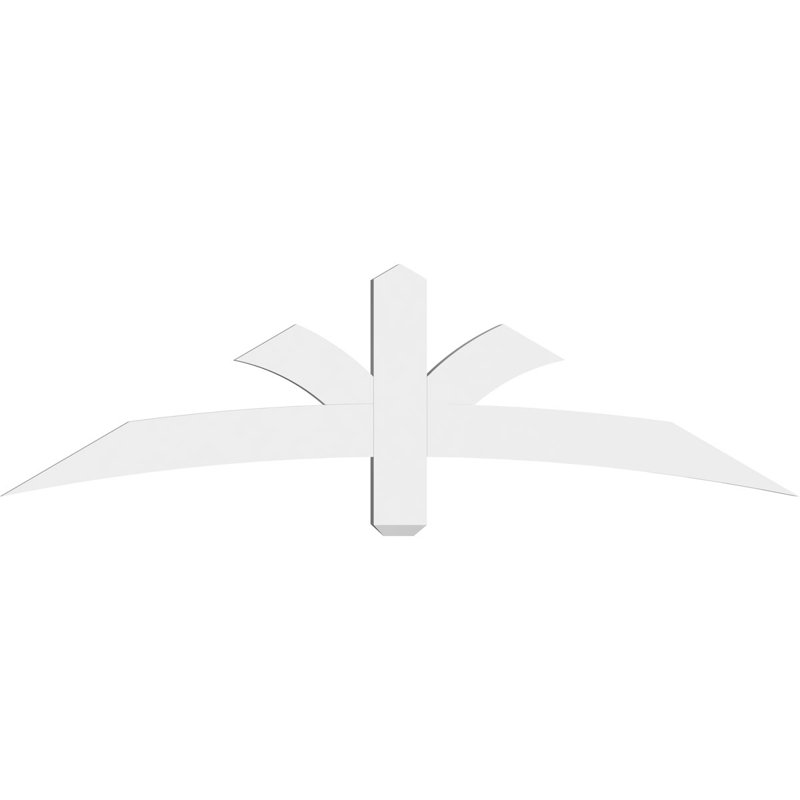 Davenport Architectural Grade Gable Bracket, 17.5" H x 60" W (Pitch: 7/12), 2" D x 4" F, PVC