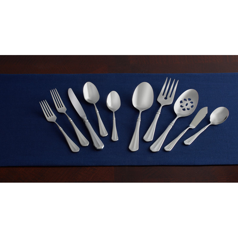 Ensemble de couverts en acier inoxydable 18/10 de 18 pièces Mikasa French Country, service pour 8