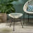 Nusa Side Table with Polyethylene Rattan Base & Tempered Glass Top – Modern Outdoor/Indoor Accent Table (Table Only – No Chair Included)-269372500