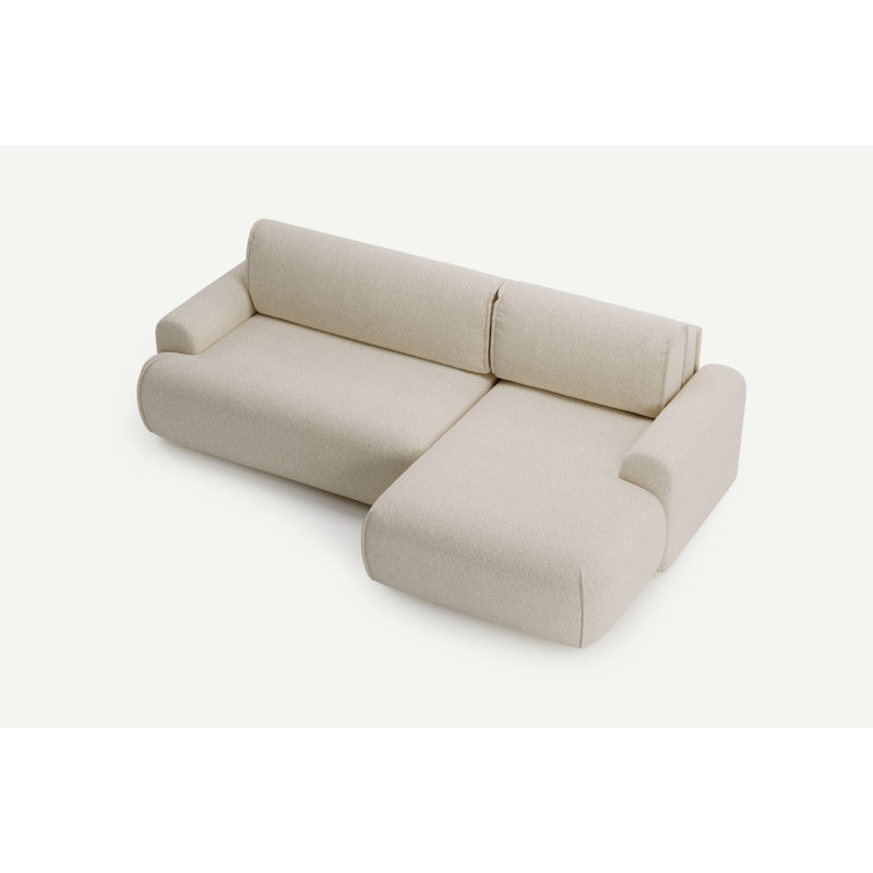 Softy Corner Sofa 2,5 seater with sleeping function, Left Hand Facing, Beige