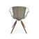 Zebra Swivel Armchair in Chrome