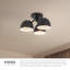 Fosso 13-in Gold Semi-Flush Mount-1534717988