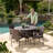 Aonghas 4 - Person Wicker Patio Dining Set with Round Table