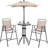 Carrisa 2 - Person Metal Patio Dining Set with Round Table