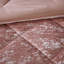 Édredon en velours simple / simple TG / diamant - avec coussin pour le lavage facile et repassage