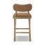 Juna Upholstered Stool with Solid Wood Frame
