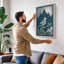 Mountain Perch Japandi - Wrapped Canvas-1852442862-1852442863