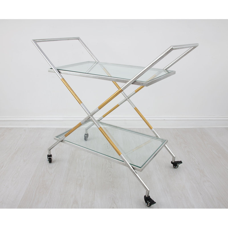 Lisa Bar Cart, Gold/Silver
