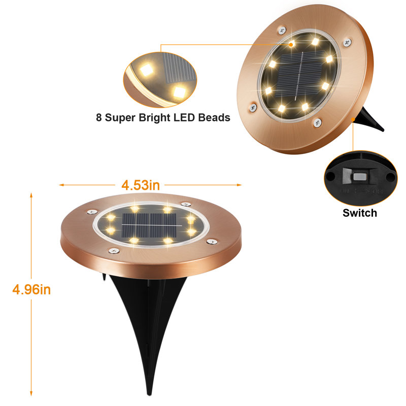 Solar Powered Pathway Light, Warm White