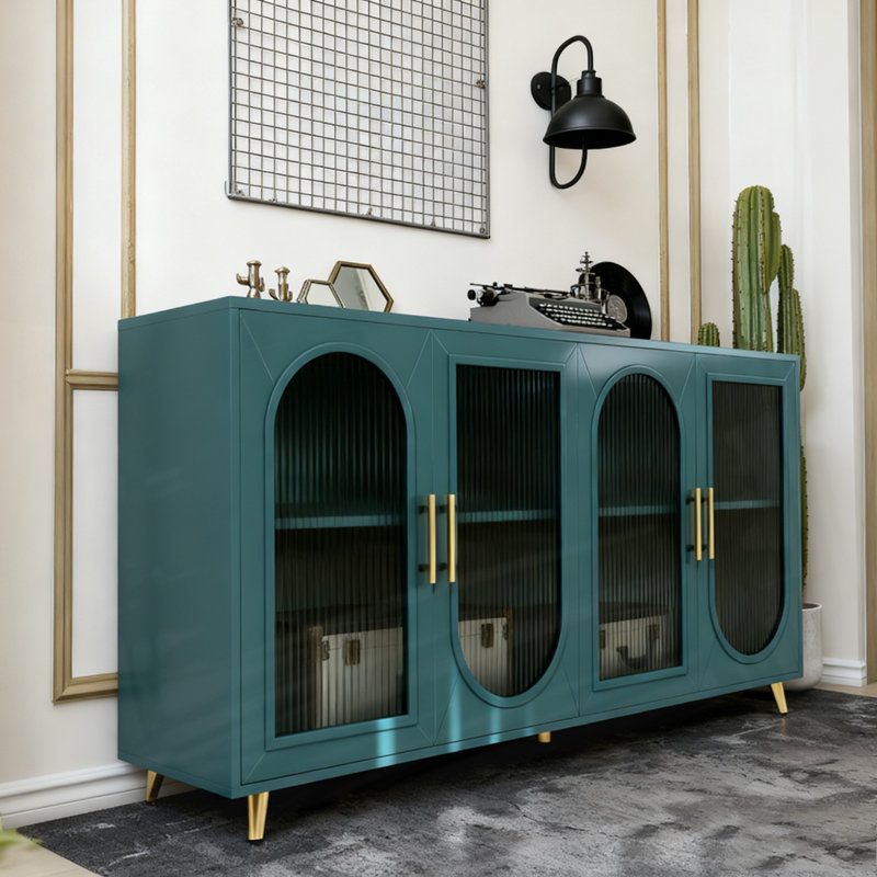 Armoire de rangement et tablettes réglables, Marine