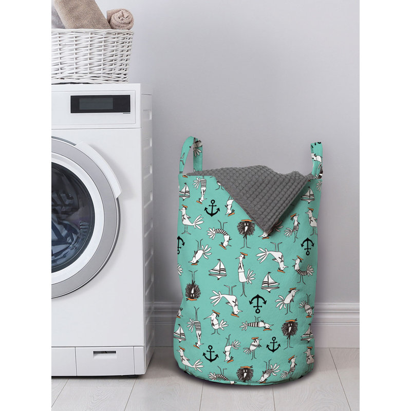 Rolling Laundry Hamper with Handles