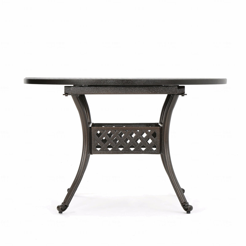Table de salle à manger d'extérieur extensible en aluminium