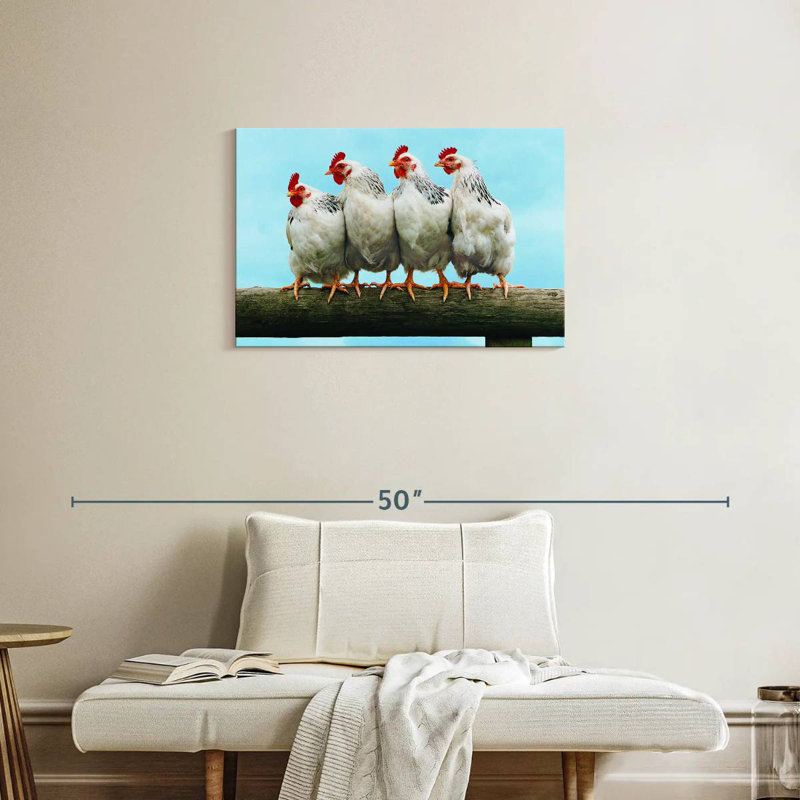 Brampt Chicken Friends, 20" H x 30" W