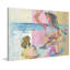 « rose pois point tapis bikini »-impression sur toile tendue-25829712