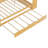 Wooden Full Size Daybed With Storage Shelves, Multi-Functional Bed With Twin Size Trundle Bed And  Study Desk, Natural-1684040031-1684040030