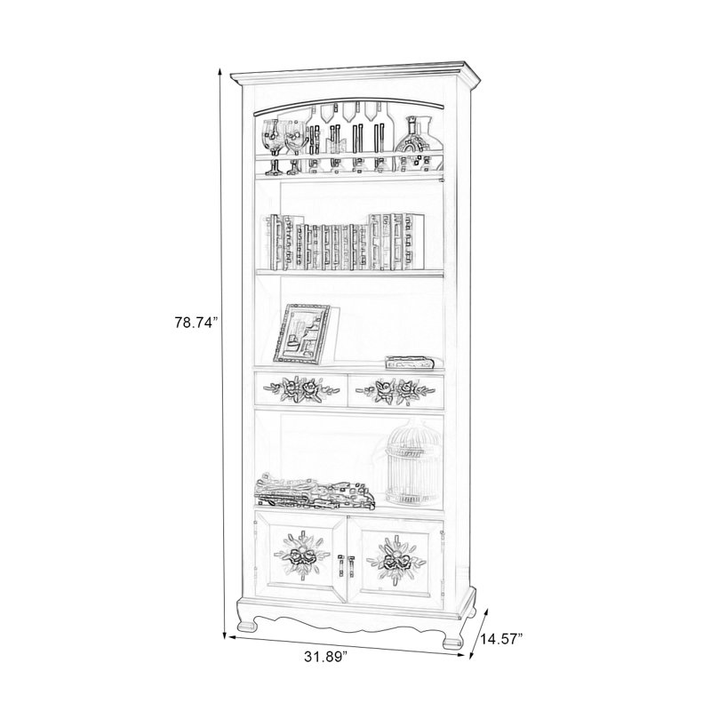 Vitrines en bois manufacturé et brun noisette