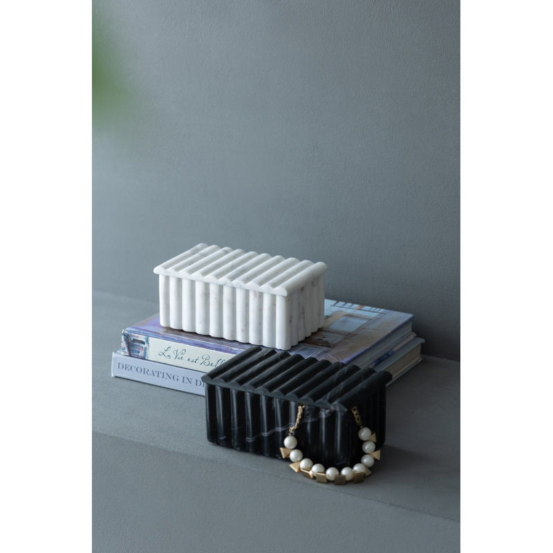 Marble Decorative Box, Black