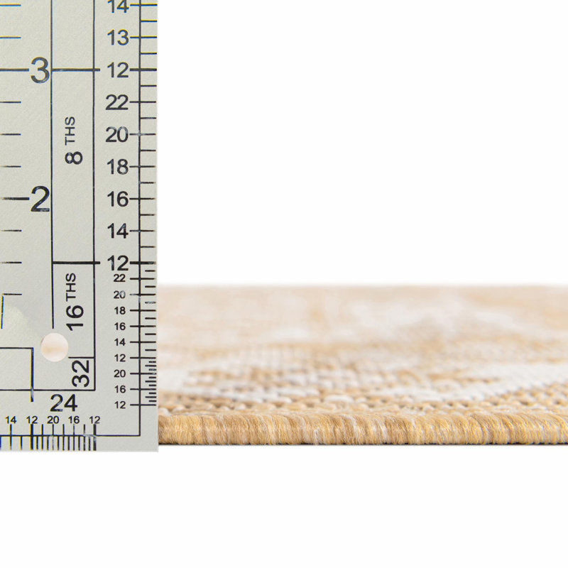Outdoor Chand Rug Orange Color, Oval 7'10" x 10'