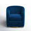 Holden 31.5" Wide Velvet Swivel Barrel Chair-960643140