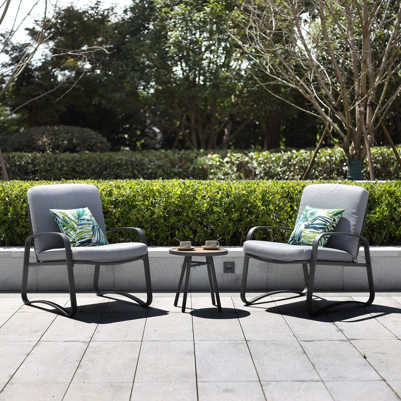 Thorbjorn 2 - Person Patio Conversation Sets with Cushions