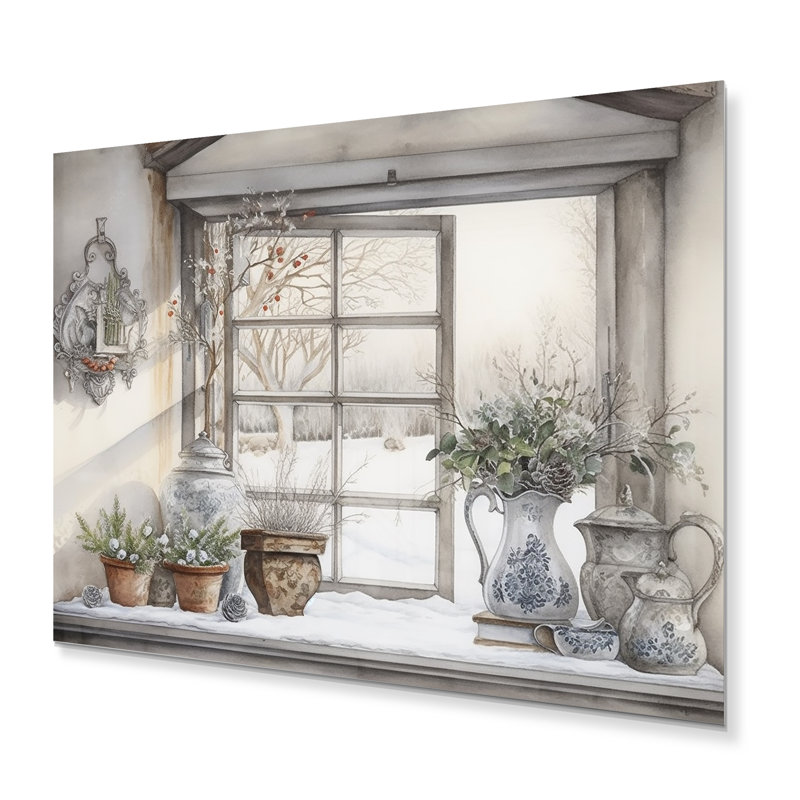 «Windows Scandinavian Winter Charm» sur, H 30 po x l 40 po x P 1,5 po