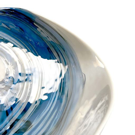 Murano Glass Specialty Vessel Bathroom Sink, Marina