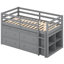 Lit mezzanine avec bureau rétractable Ilakkiya et 4 tiroirs-402608477-402608474