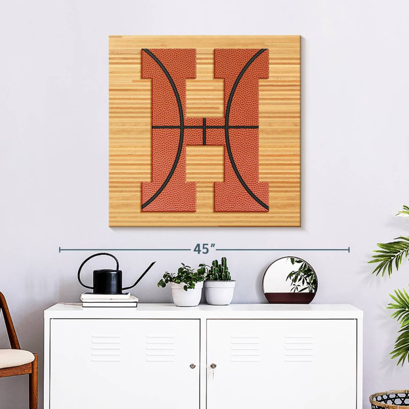 Alphabet Tergel Basketball H, H 30 po x l 30 po