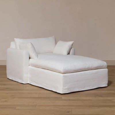 Simple modern linen leisure lazy chaise lounge