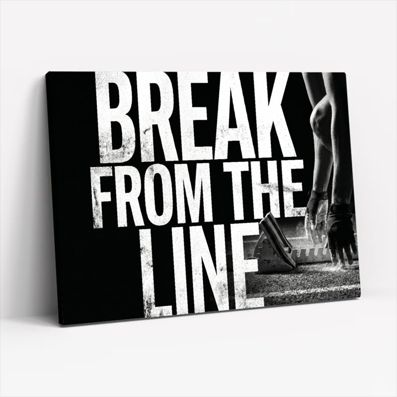 Ensemble de 1 tableau mural Break From Canvas, H 28 po x l 40 po, Toile tendue