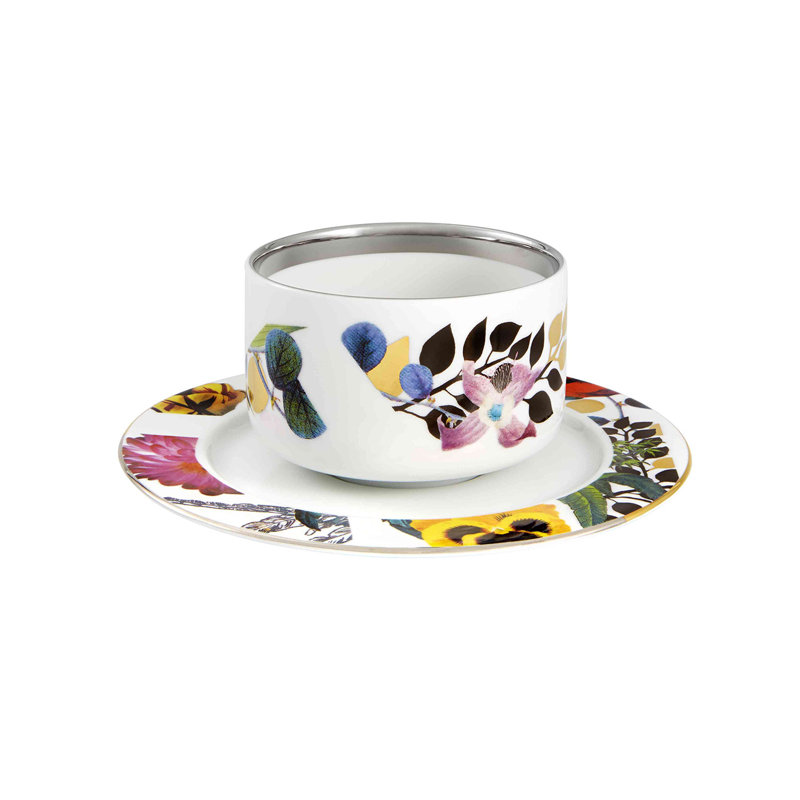 Primavera Porcelain Teacup and Saucer