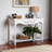Liana Accent Table with Carved Apron and Lower Shelf, 32.71" H X 47.05" W X 15.49" D