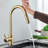 Brushed Gold Touch sensor Kitchen Sink Faucet Pull Down Sprayer Single Handle Mixer Tap-130720137