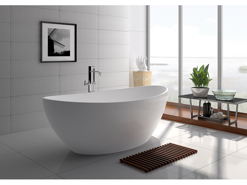 63'' x 31.5'' Soaking Solid Surface Bathtub