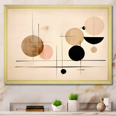 Beige géométrie en mouvement X