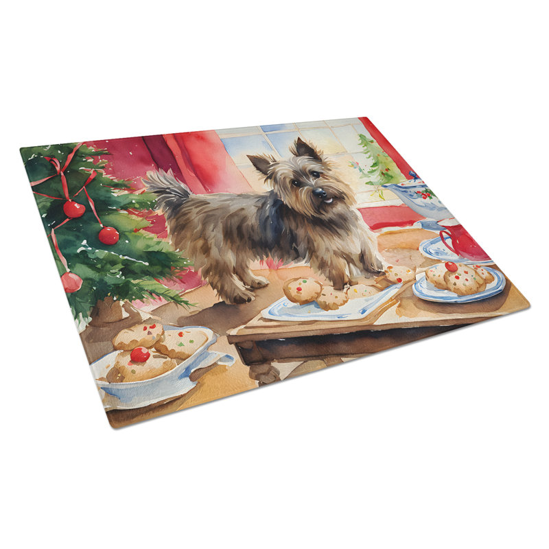 Planche à découper en verre Cairn Terrier