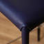 Chaise à dossier uni bleu foncé (paquet de 2)-1411770291