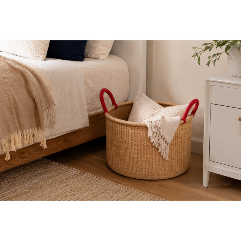 Handmade Ghana Natural Floor Bin