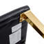 Set Of 4 Pu Leather Backrest Chairs With Gold Metal Legs-2081295601-2081295612