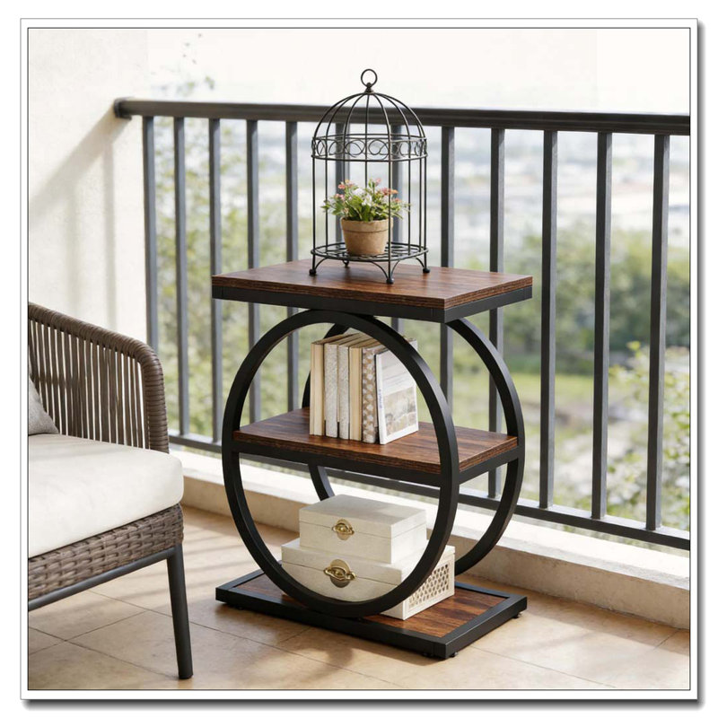 3-Tier Sofa Side Table