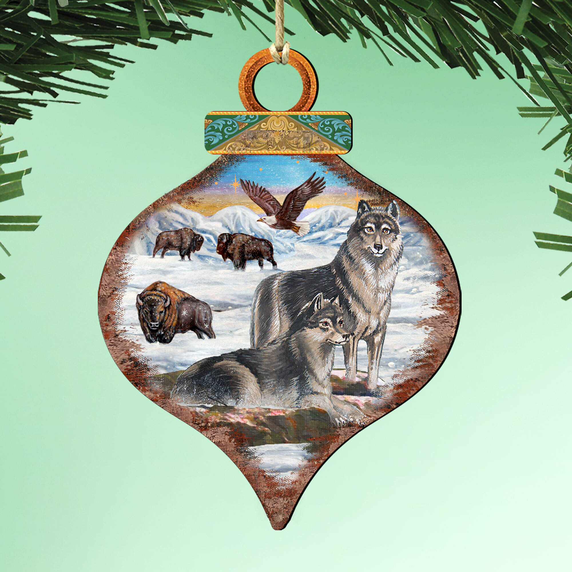 Custom Wooden Ornaments (pack of 2)