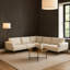 Ensemble de canapé modulaire Batty L, chenille beige, 114 po, dossier réglable-111934012