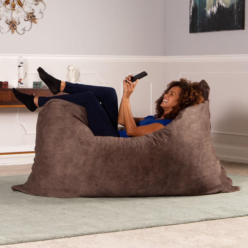 Katzman Polyester Bean Bag Chair & Lounger, Chestnut