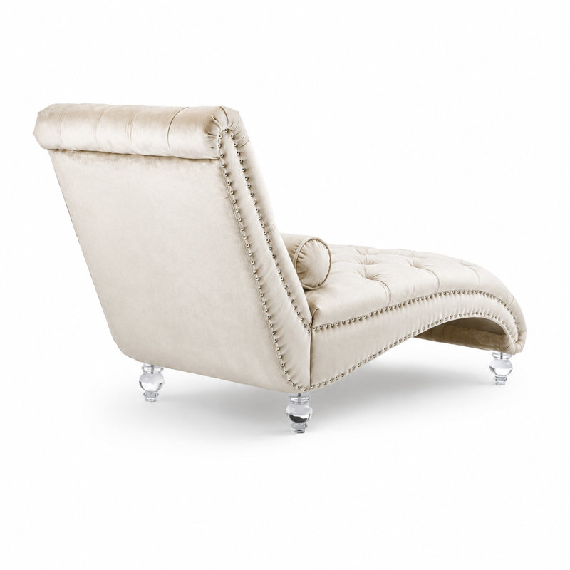 Méridienne Jenille, Velours beige