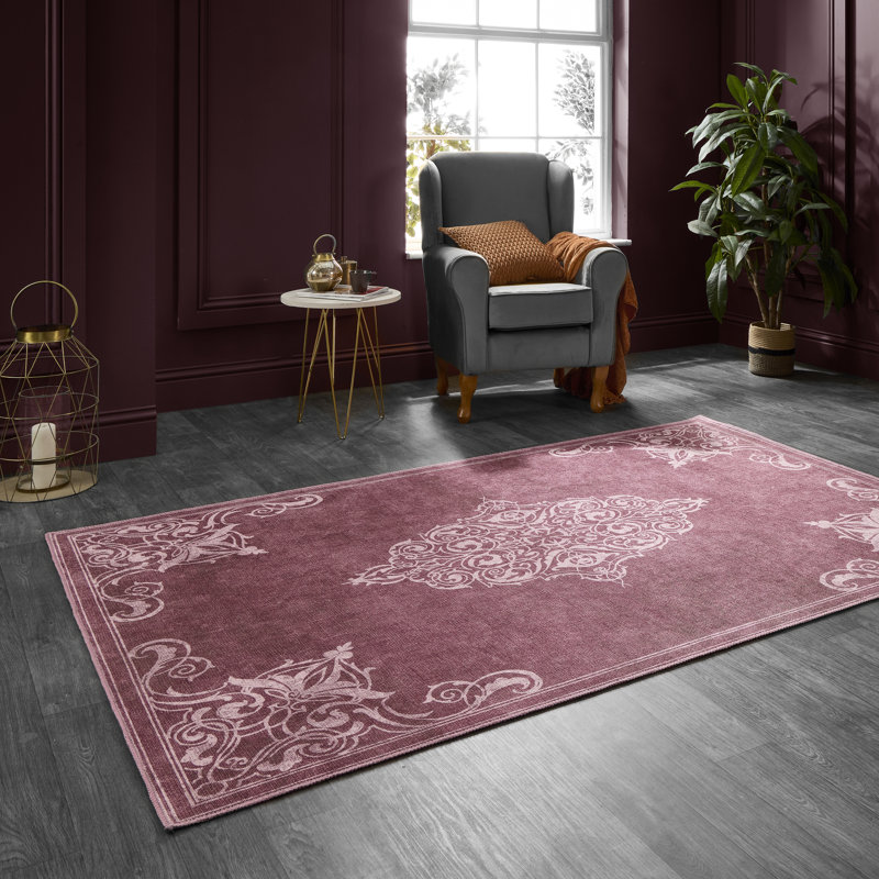 Geometric Digitally Printed 100% Polyester Area Rug, Rectangle 152 x 230 cm