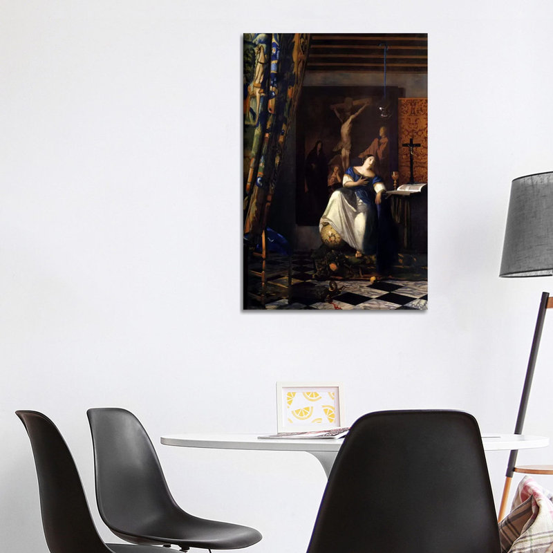 Allegory Of The Faith by Johannes Vermeer - Wrapped Canvas Gallery-Wrapped Canvas Giclée, 101.6 cm H x 66.04 cm W x 1.91 cm D