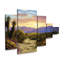 Ensemble de 5 panneaux d'art mural - "Cascade" par Anthony Casay 
