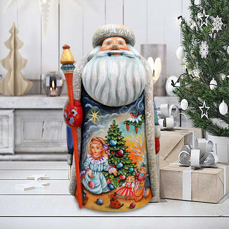 Figurine chef-d'œuvre en bois sculpté et décoration de l'arbre de Noël