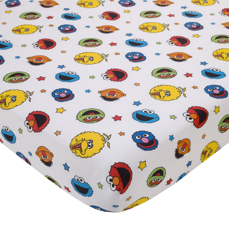 Ensemble de draps pour tout-petits 2 pièces NoJo Sesame Street