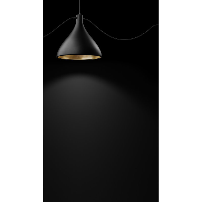 Swell String Single Pendant, Black